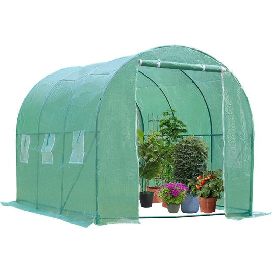 Large Walk-in Greenhouse for Outdoors with Observation Windows (3 Sizes)