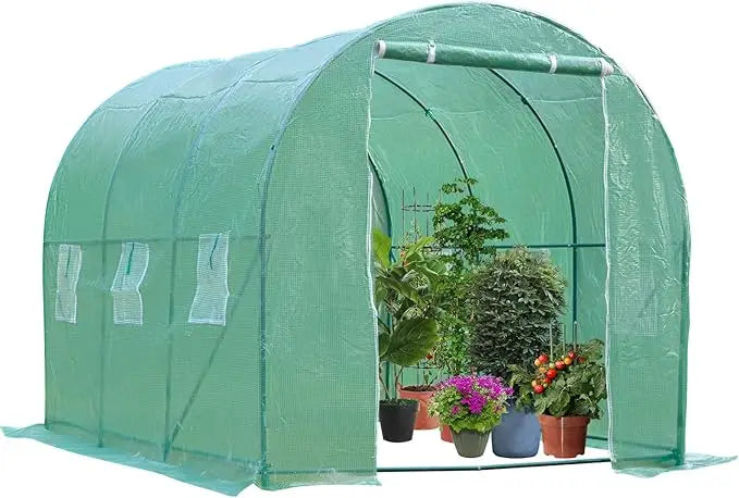 Large Walk-in Greenhouse for Outdoors with Observation Windows (3 Sizes)